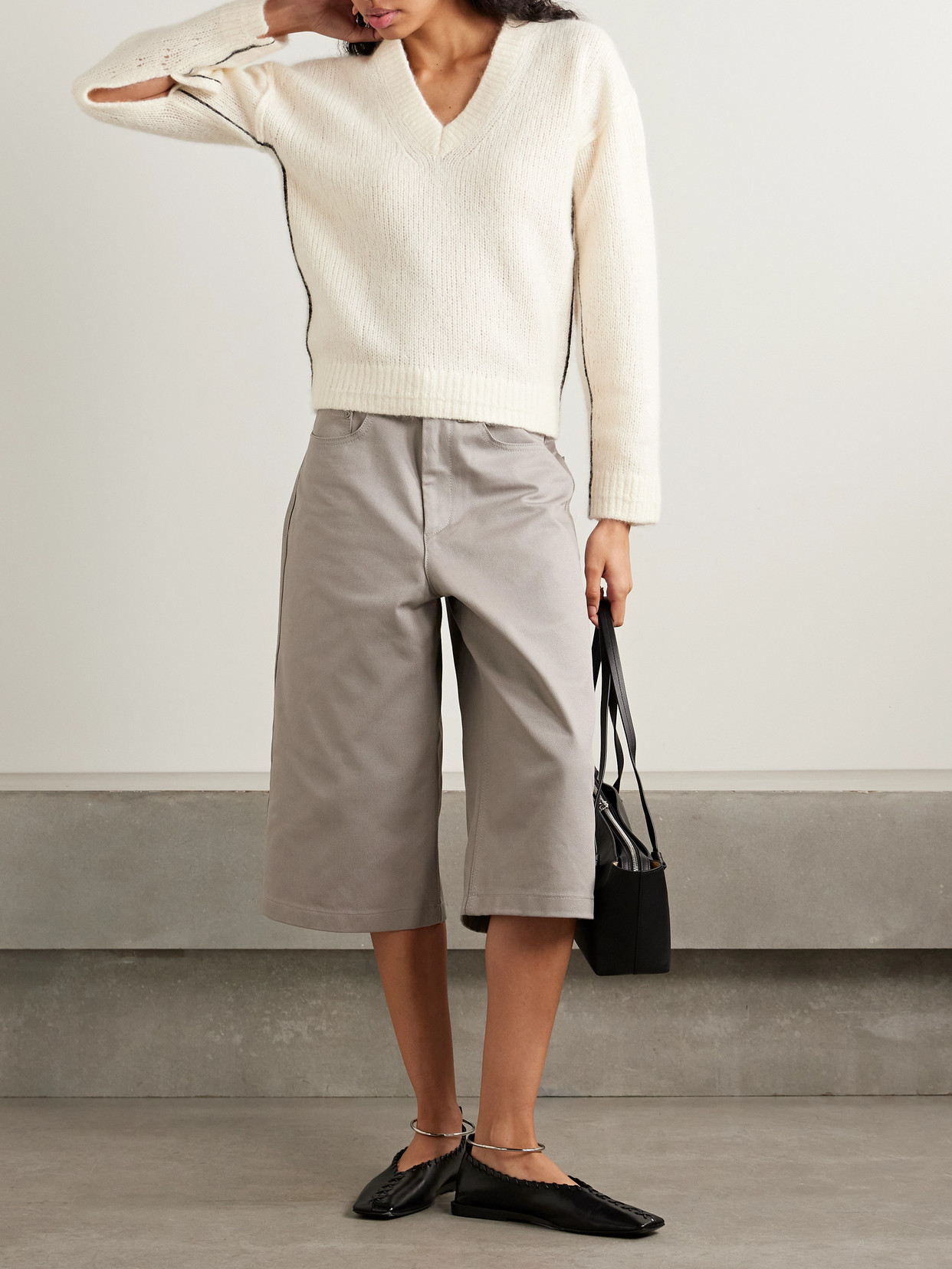 Maria Mcmanus Cashmere Sweater In White