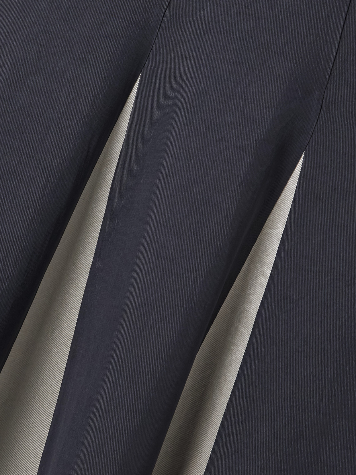 Maria Mcmanus Paneled Twill, Crepe De Chine And Satin Maxi Dress In Black