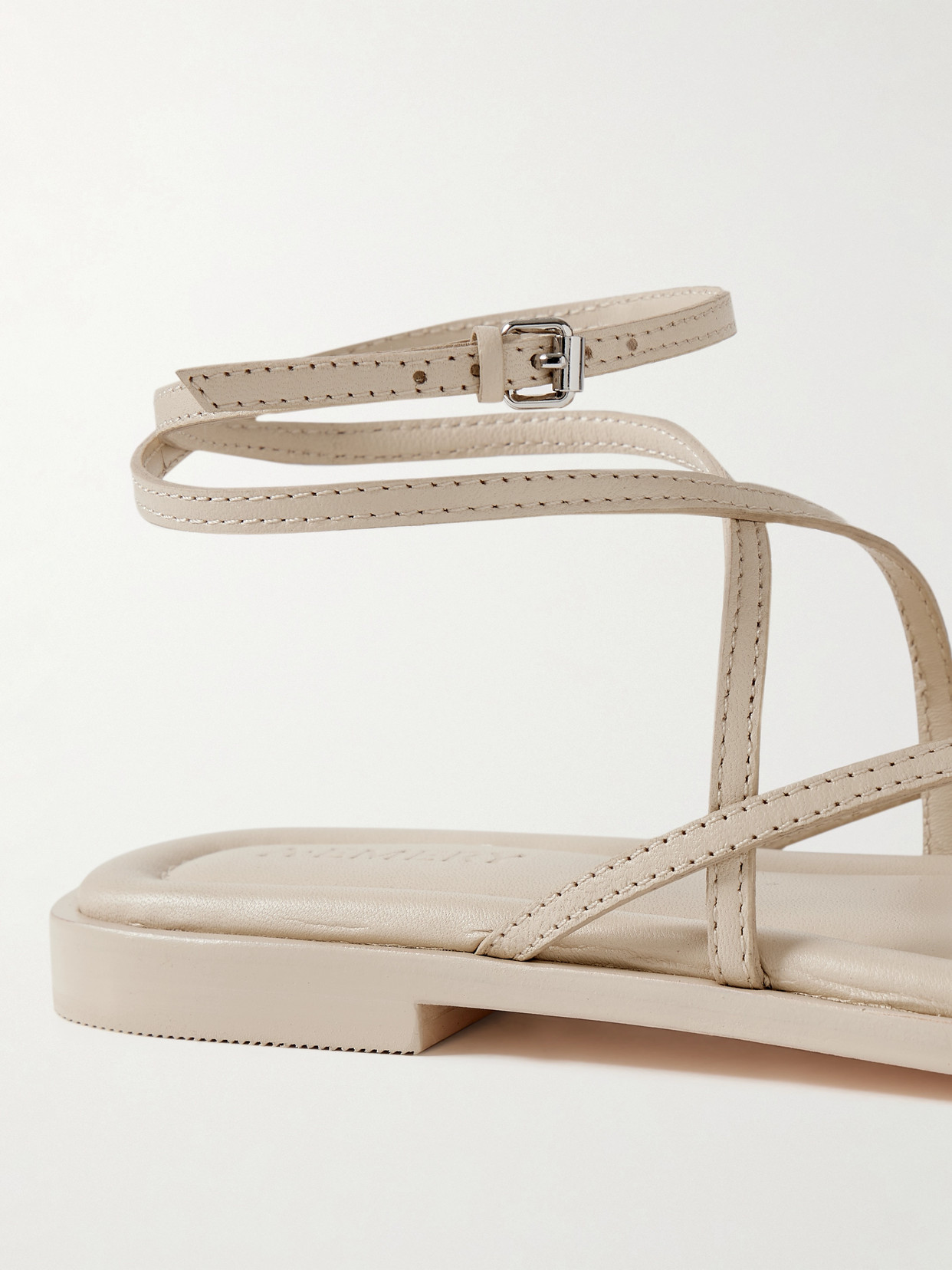 Shop A.emery Davis Leather Sandals In Cream