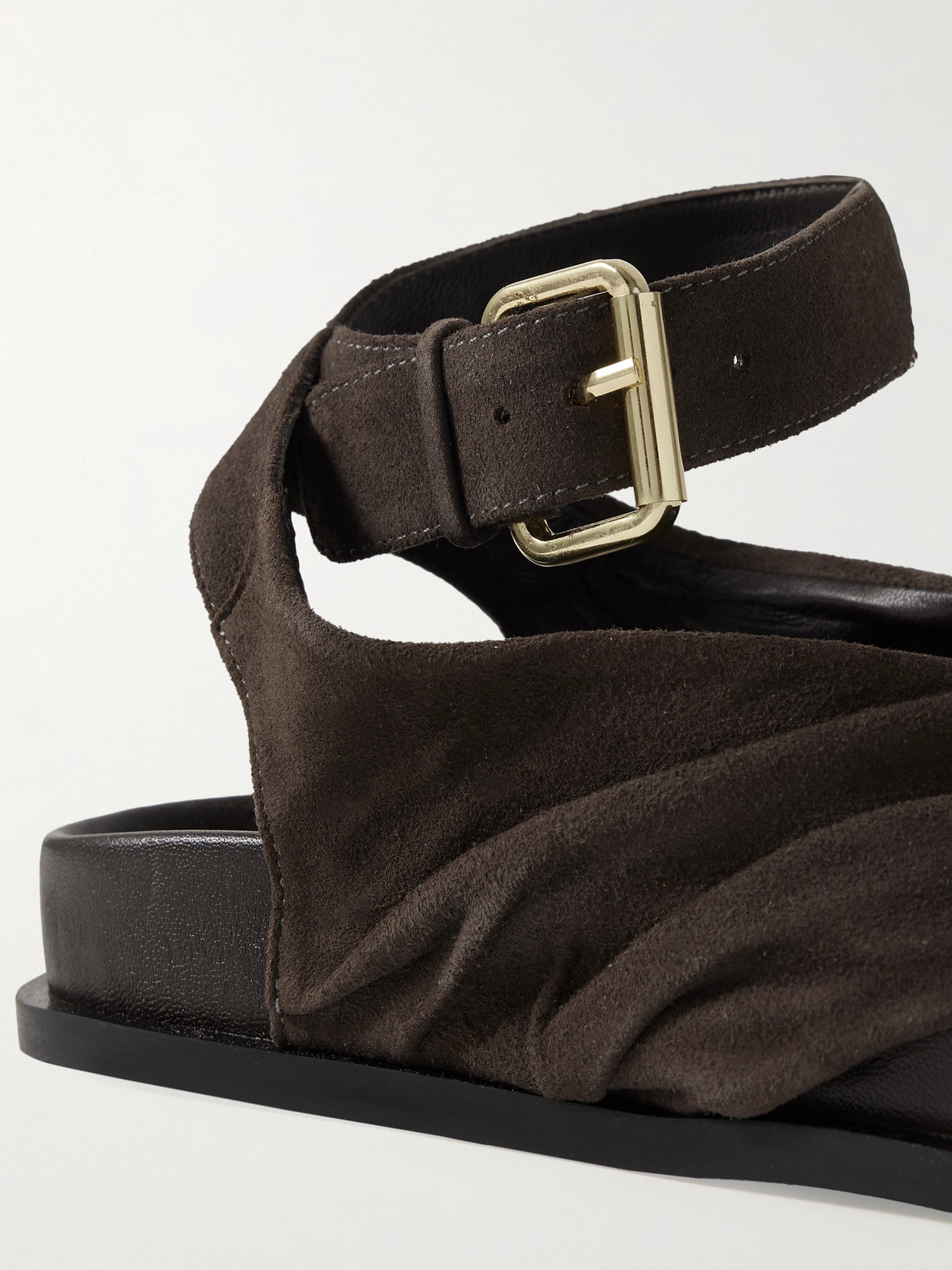 A.emery A. Emery Mantei Sandals Mulch Suede In Gray