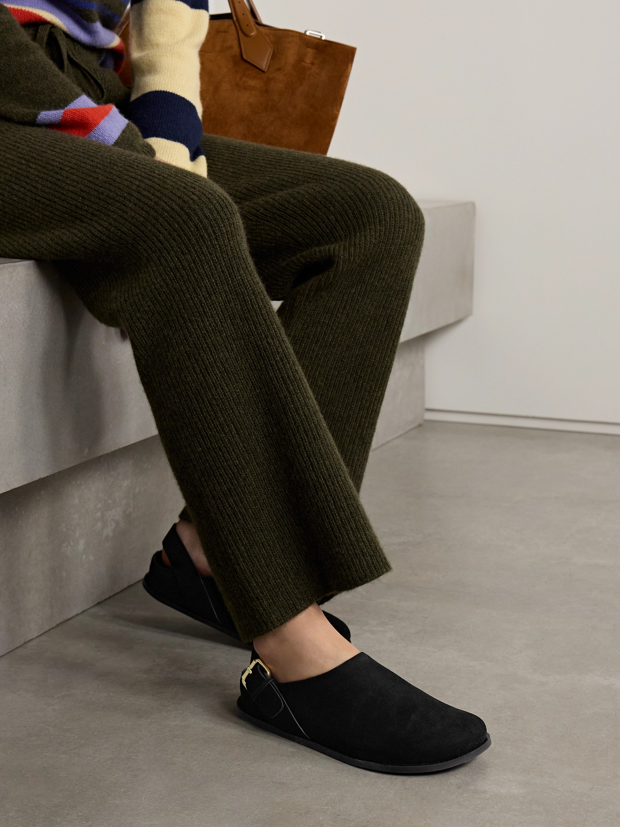 A.emery Louis Slippers In Black