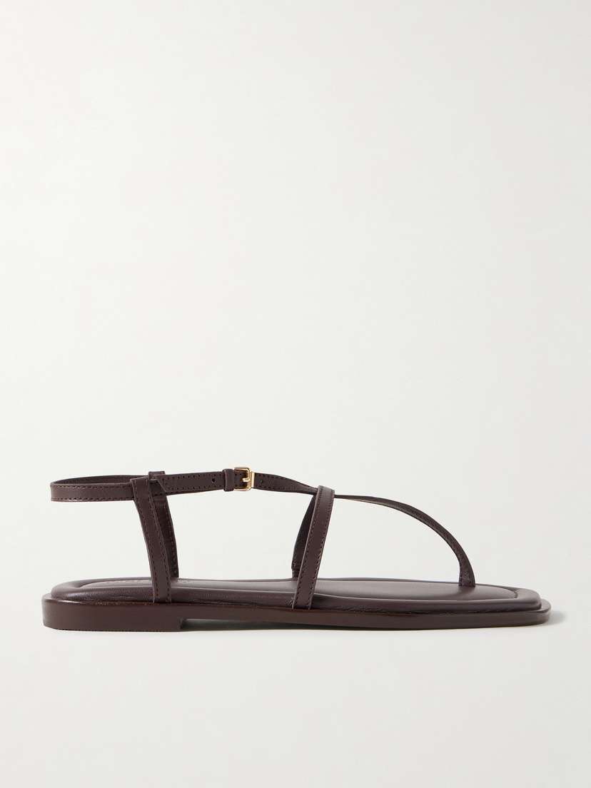 A Emery Remly Textured-leather Sandals