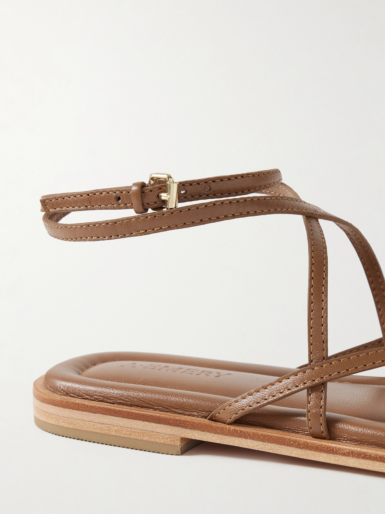 Shop A.emery Davis Leather Sandals In Brown