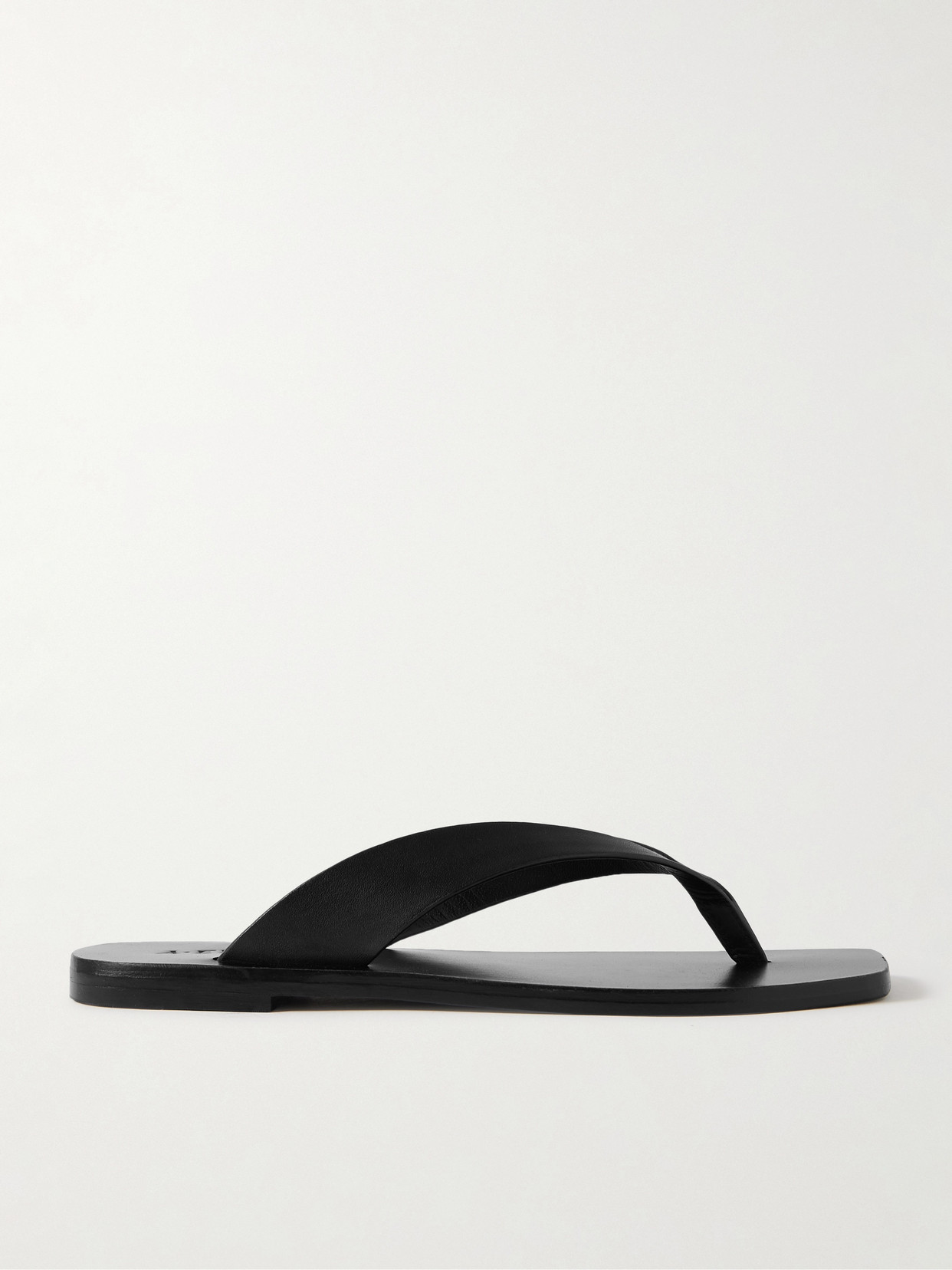 A.emery 10mm Kinto Leather Flip Flops In Black