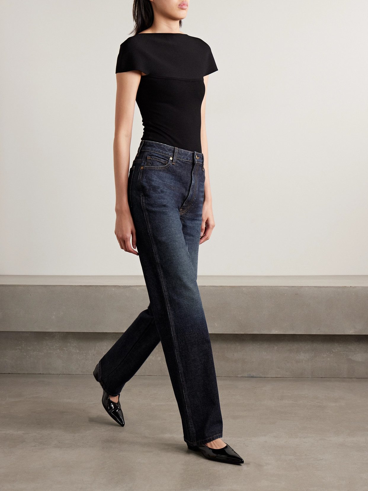Khaite Danielle High-rise Straight-leg Jeans