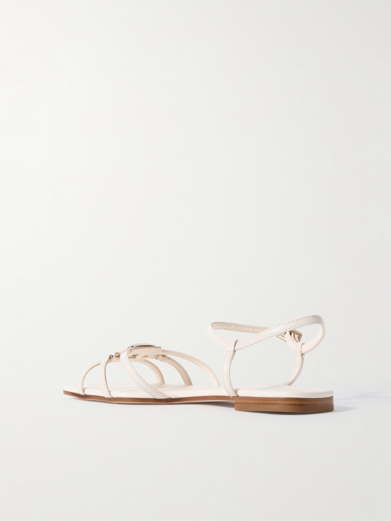 Roger Vivier Viv' By The Sea Leather Sandals In Cream