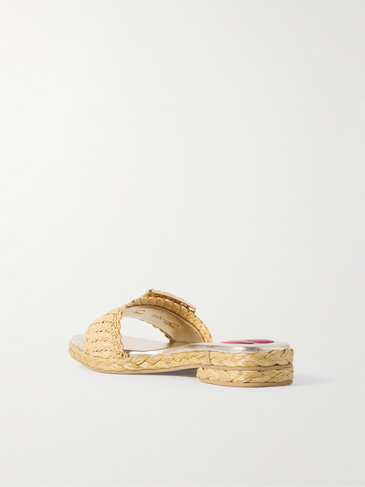 Roger Vivier 25 Crystal-embellished Raffia Sandals In Neutrals