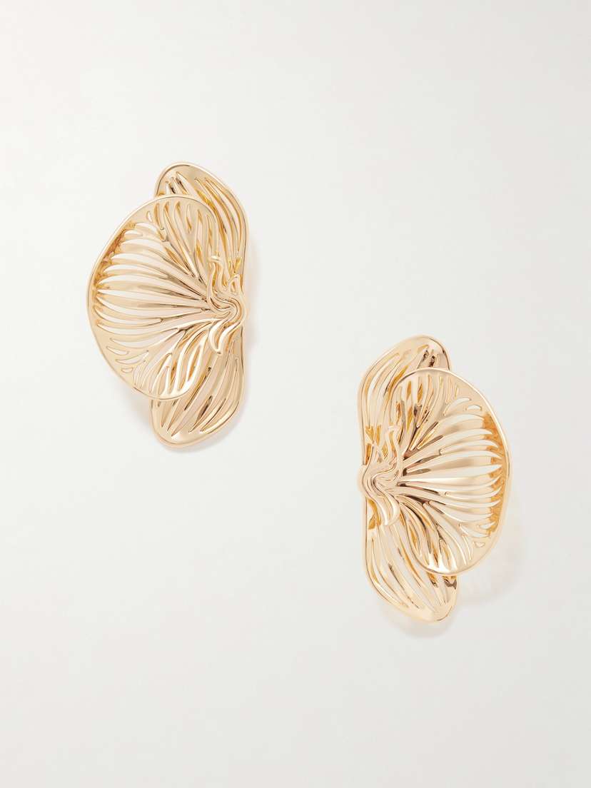 Jennifer Fisher Orchid Small Gold-plated Earrings