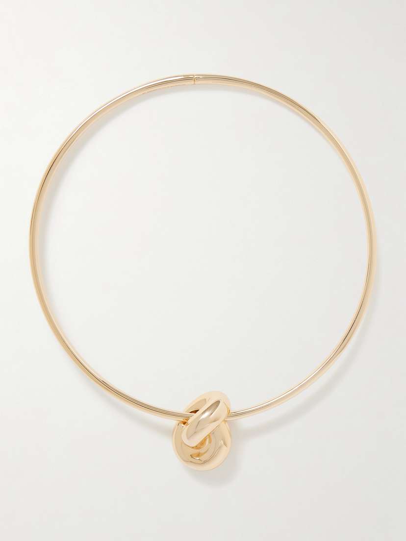 Jennifer Fisher Thin Knot Gold-plated Choker