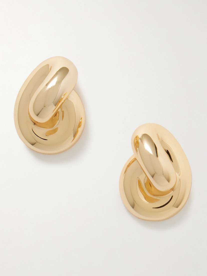 Jennifer Fisher Knot Gold-plated Earrings