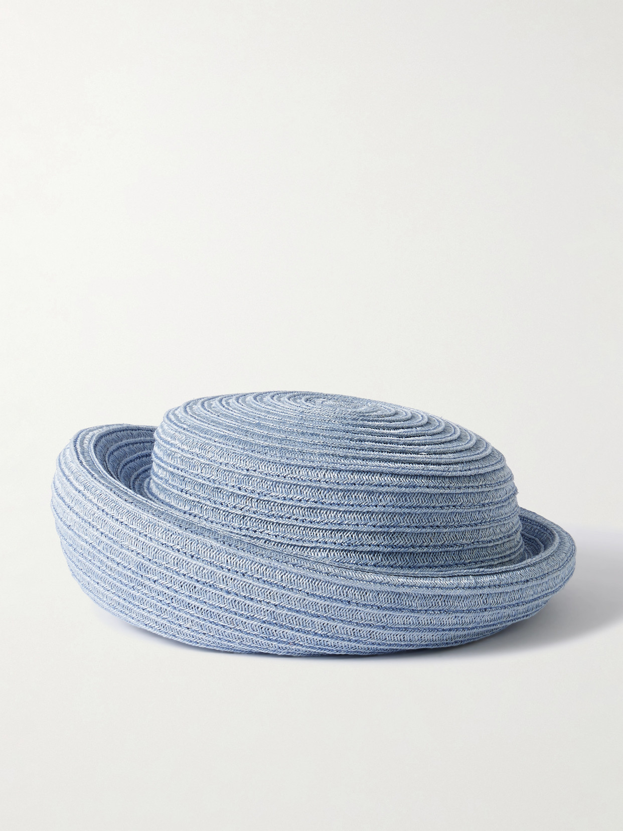 Gigi Burris Laura Straw Pillbox Hat In Blue