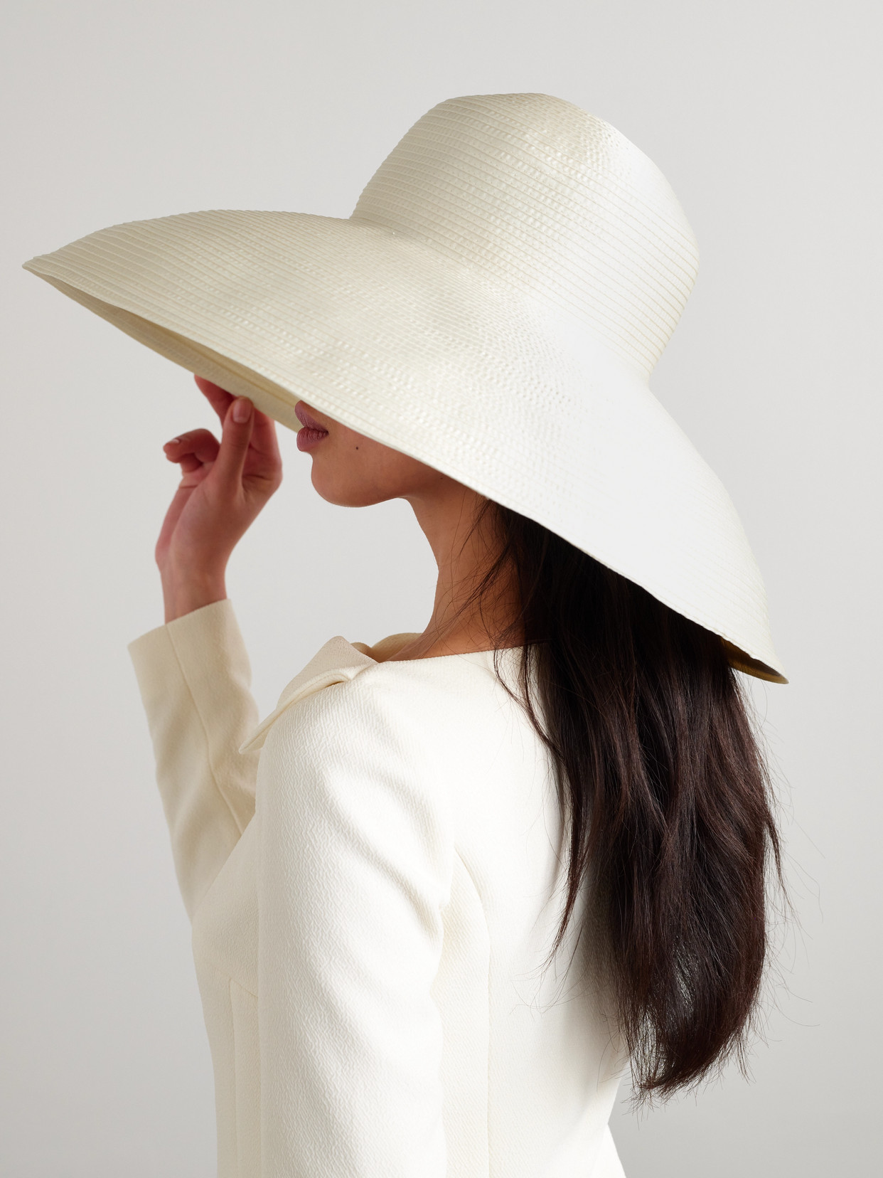 Gigi Burris Ingrid Silk-blend Satin Hat