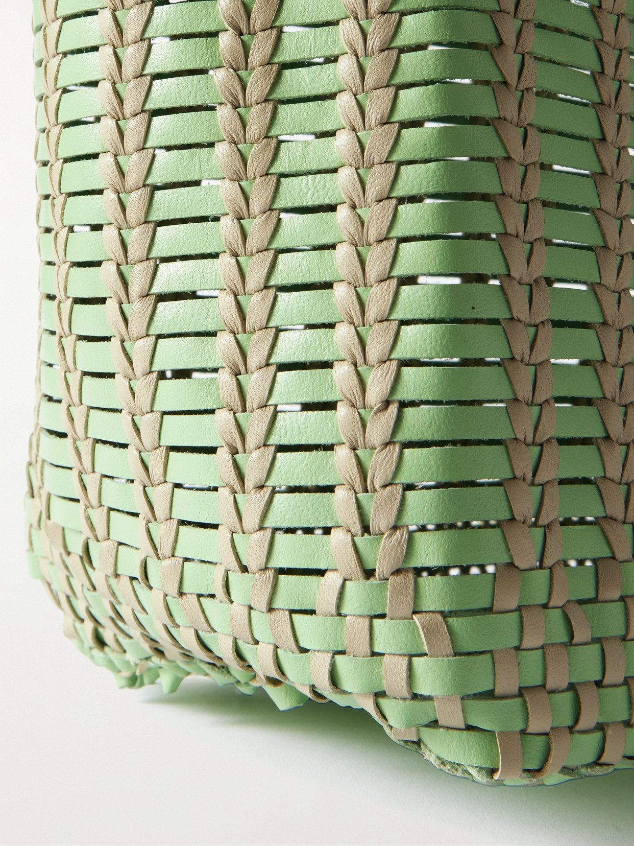 Dragon Diffusion Bali Basket Woven Leather Tote