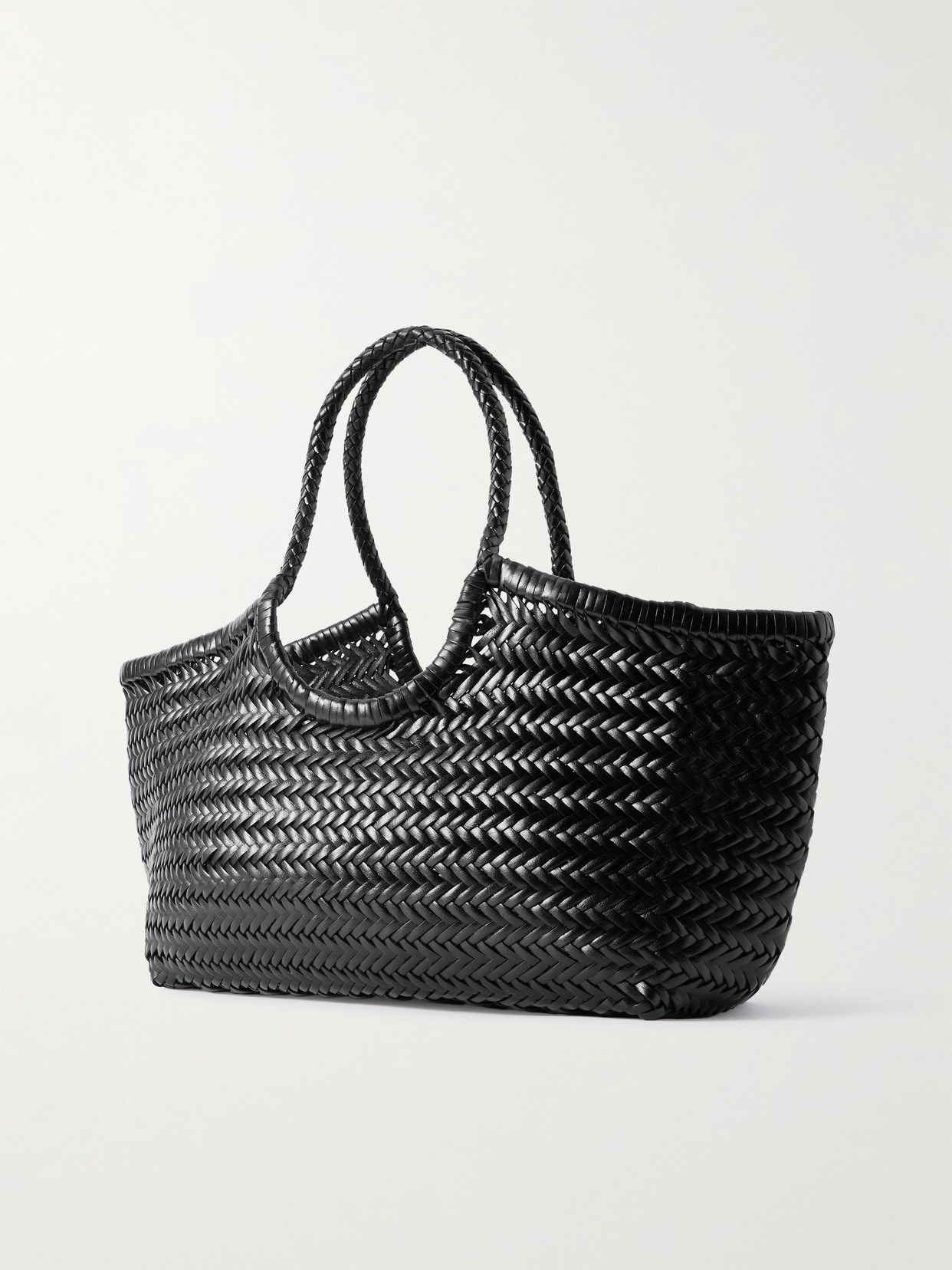 Nantucket Large Woven Leather Tote