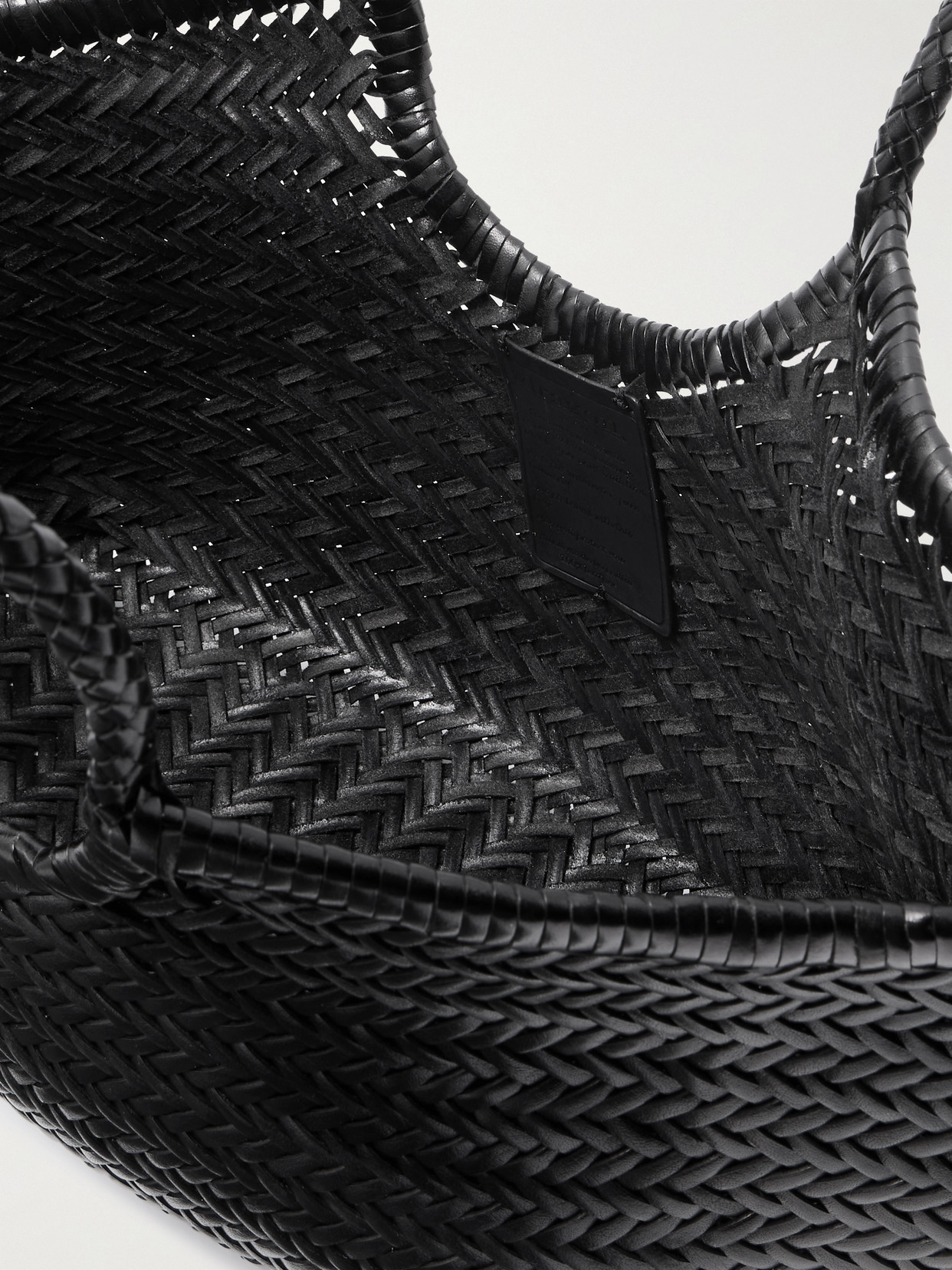 Nantucket Large Woven Leather Tote
