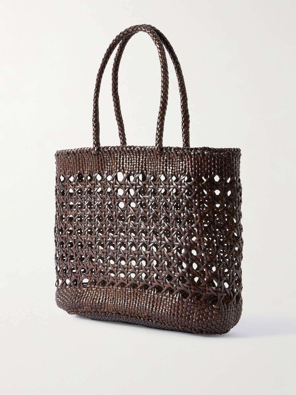 Dragon Diffusion Eclipse Woven Leather Tote