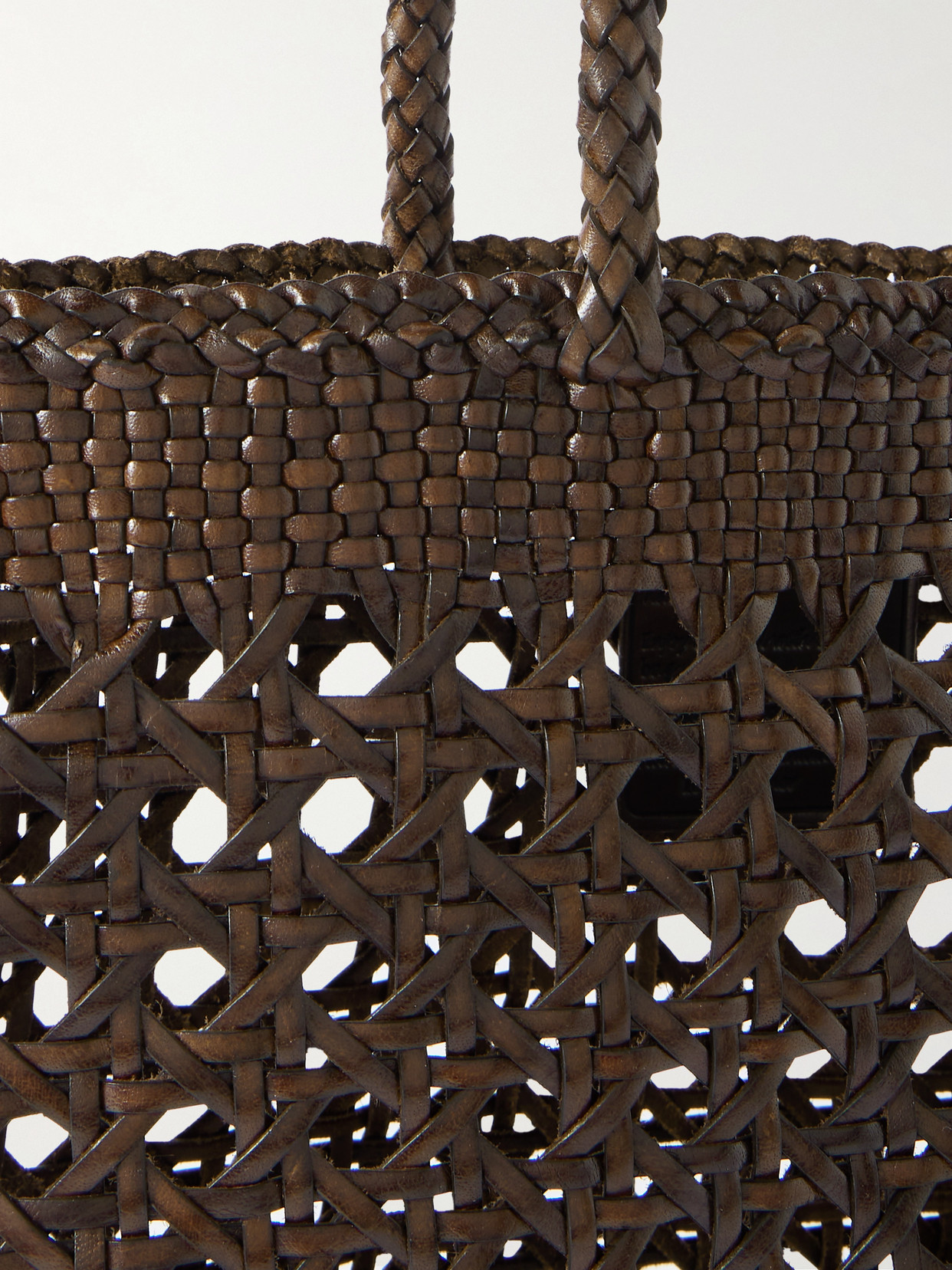 Dragon Diffusion Eclipse Woven Leather Tote