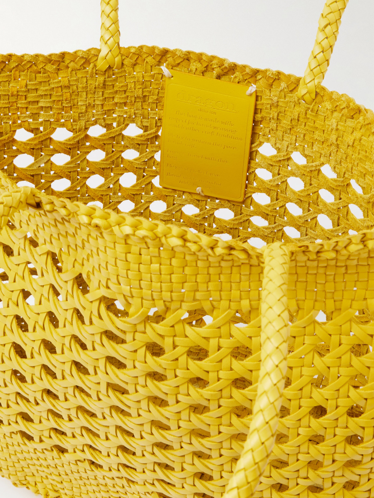 Dragon Diffusion Eclipse Woven Leather Tote