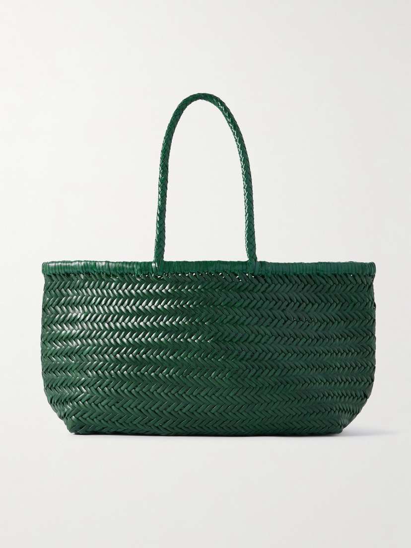 Dragon Diffusion Bamboo Triple Jump Big Woven Leather Tote