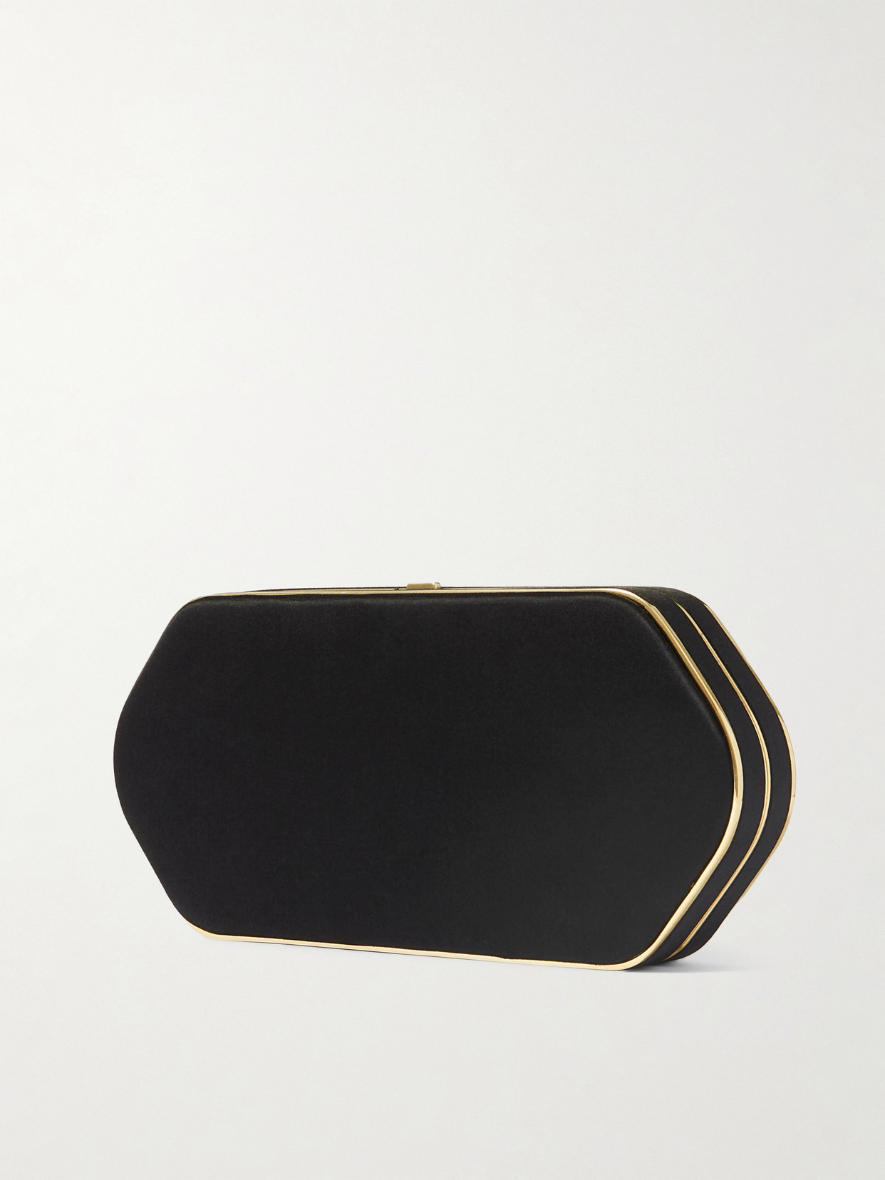 Shop Hunting Season Elongated Silk-satin And Gold-tone Clutch