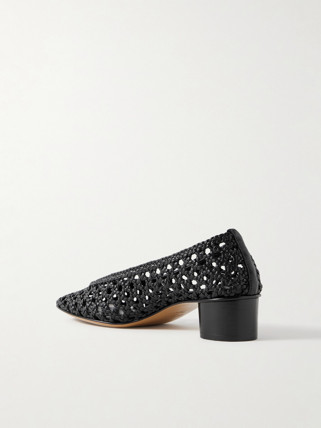 Le Monde Beryl 40mm Woven-leather Pumps