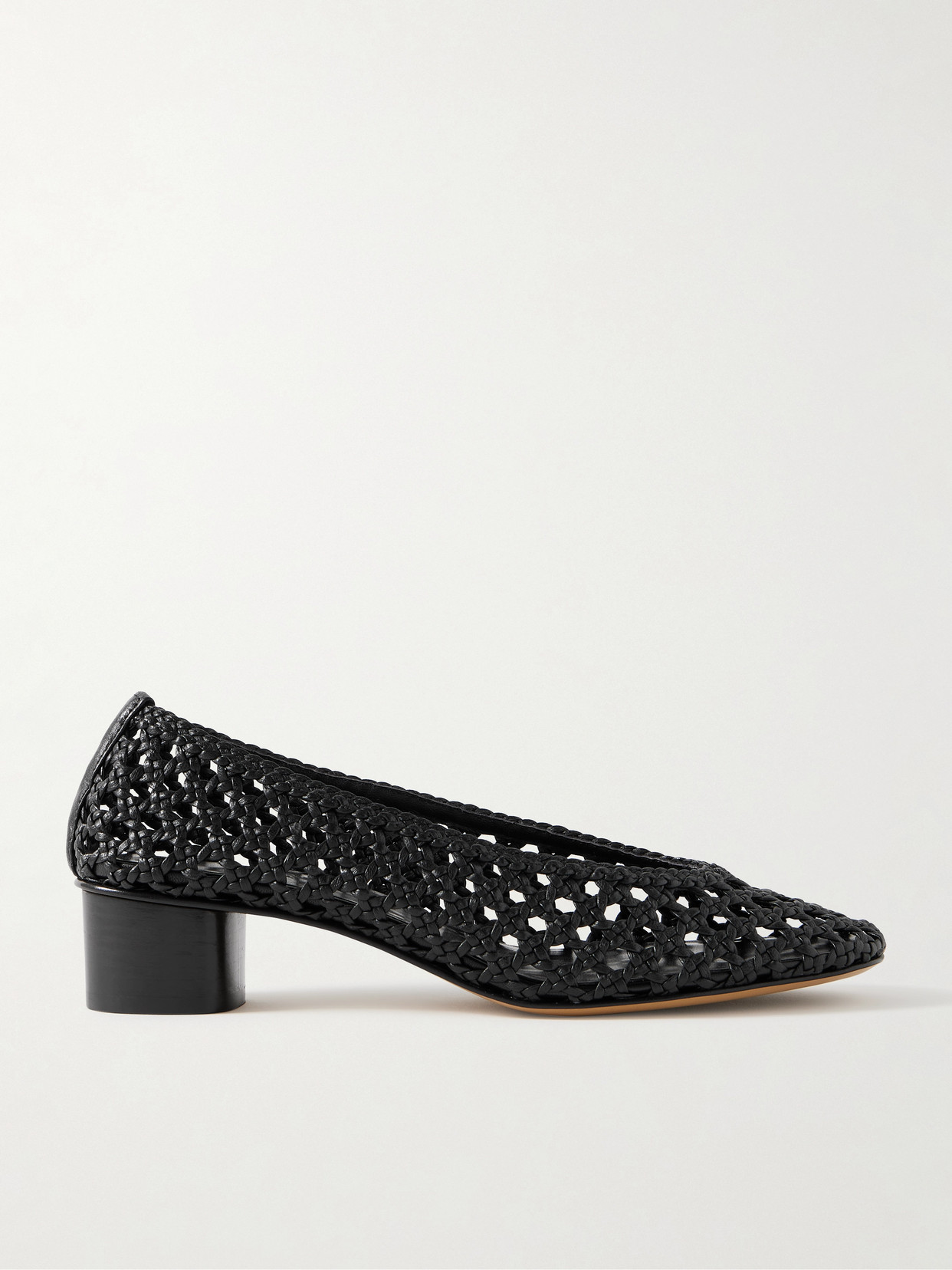 Le Monde Beryl Woven Leather Pumps