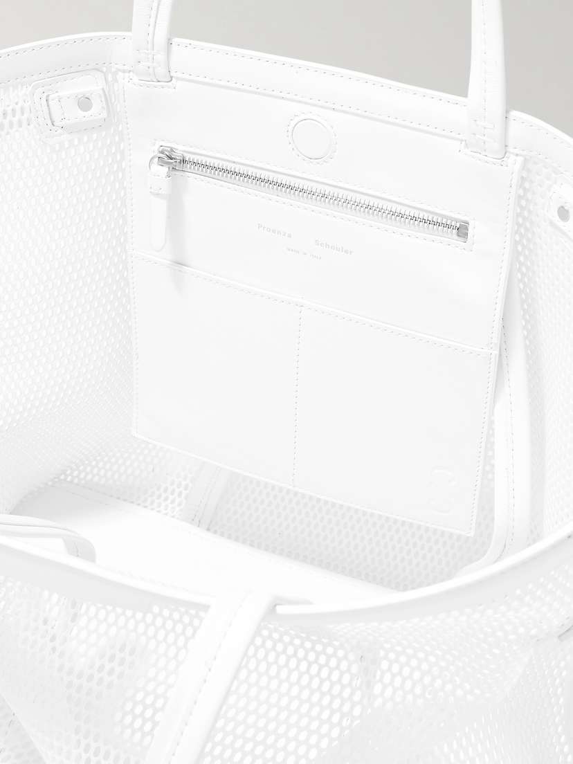 Days Leather-trimmed Mesh Tote | Image | 4