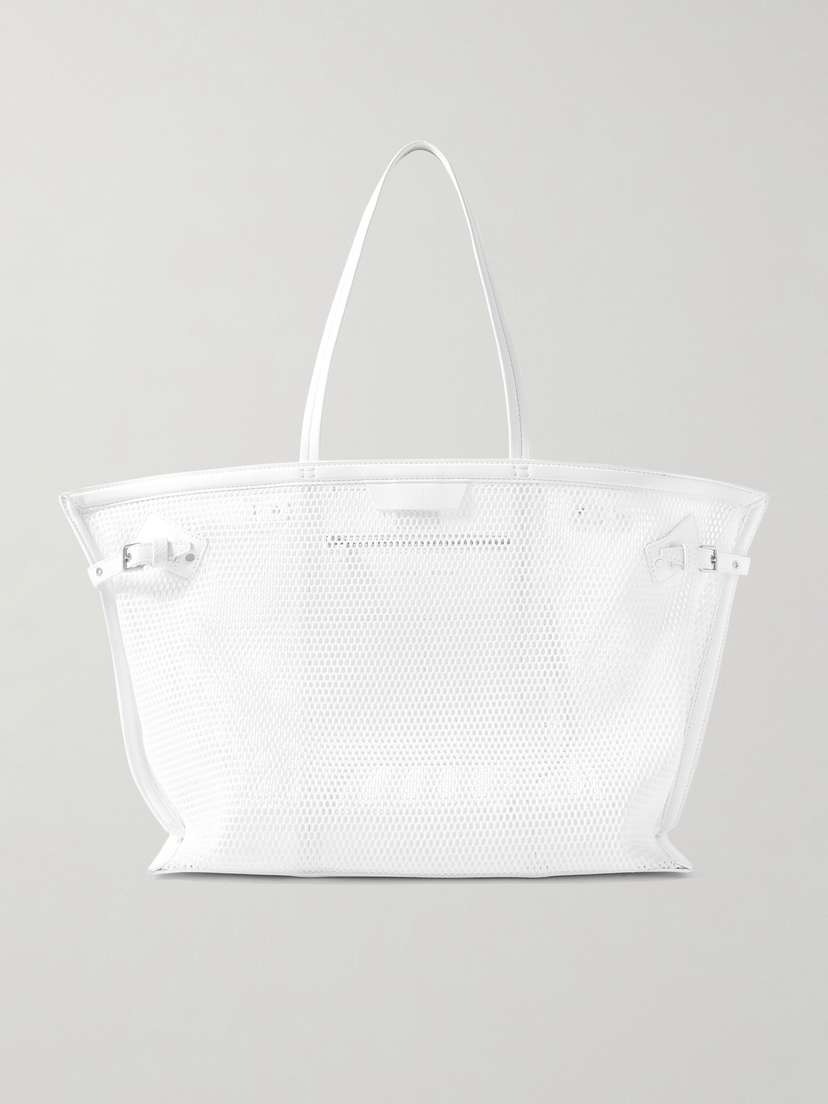 Days Leather-trimmed Mesh Tote | Image | 0