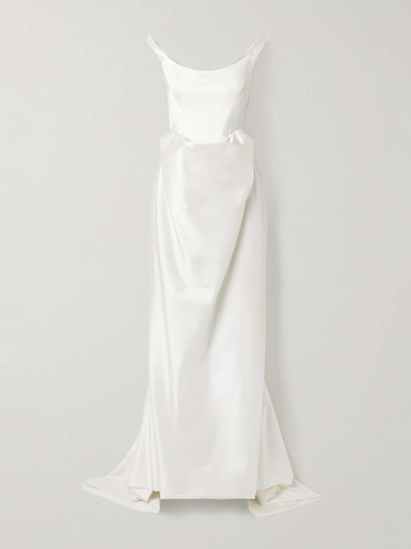 Vivienne Westwood Nova Camille Draped Satin Gown