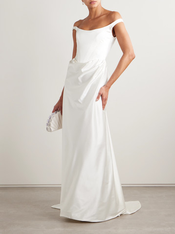 Vivienne Westwood Nova Camille draped satin gown