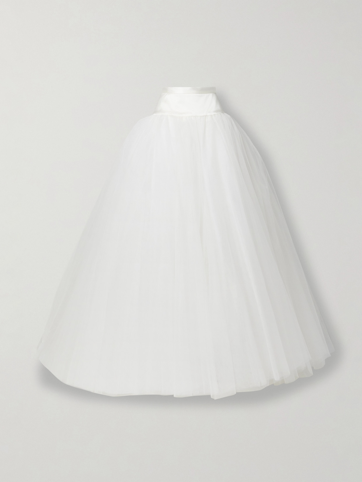 Vivienne Westwood Joe Petticoat Satin-trimmed Tulle And Crinoline Maxi Skirt In Ivory