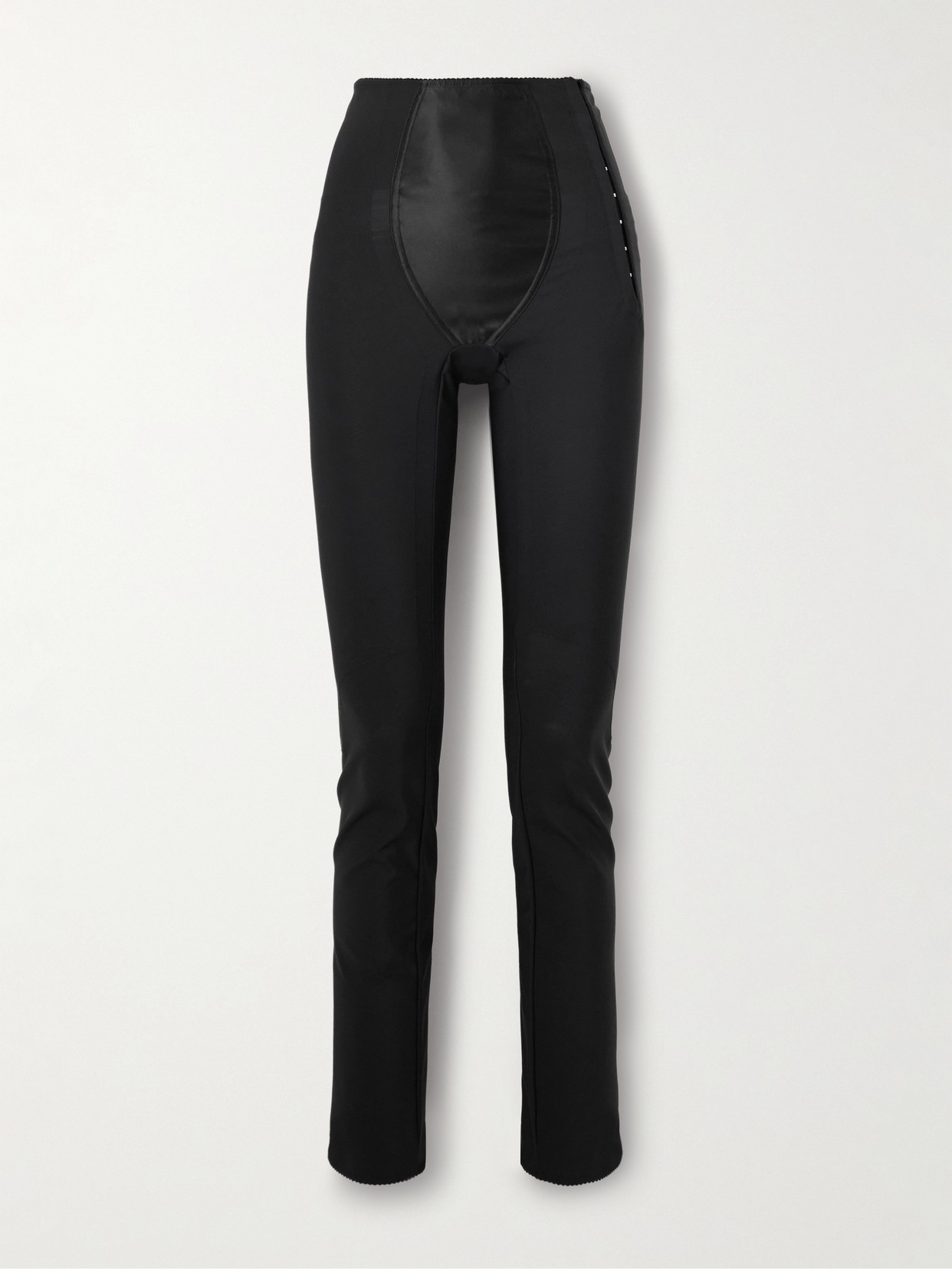 Dolce & Gabbana Vita Dolce Satin Leggings In Black
