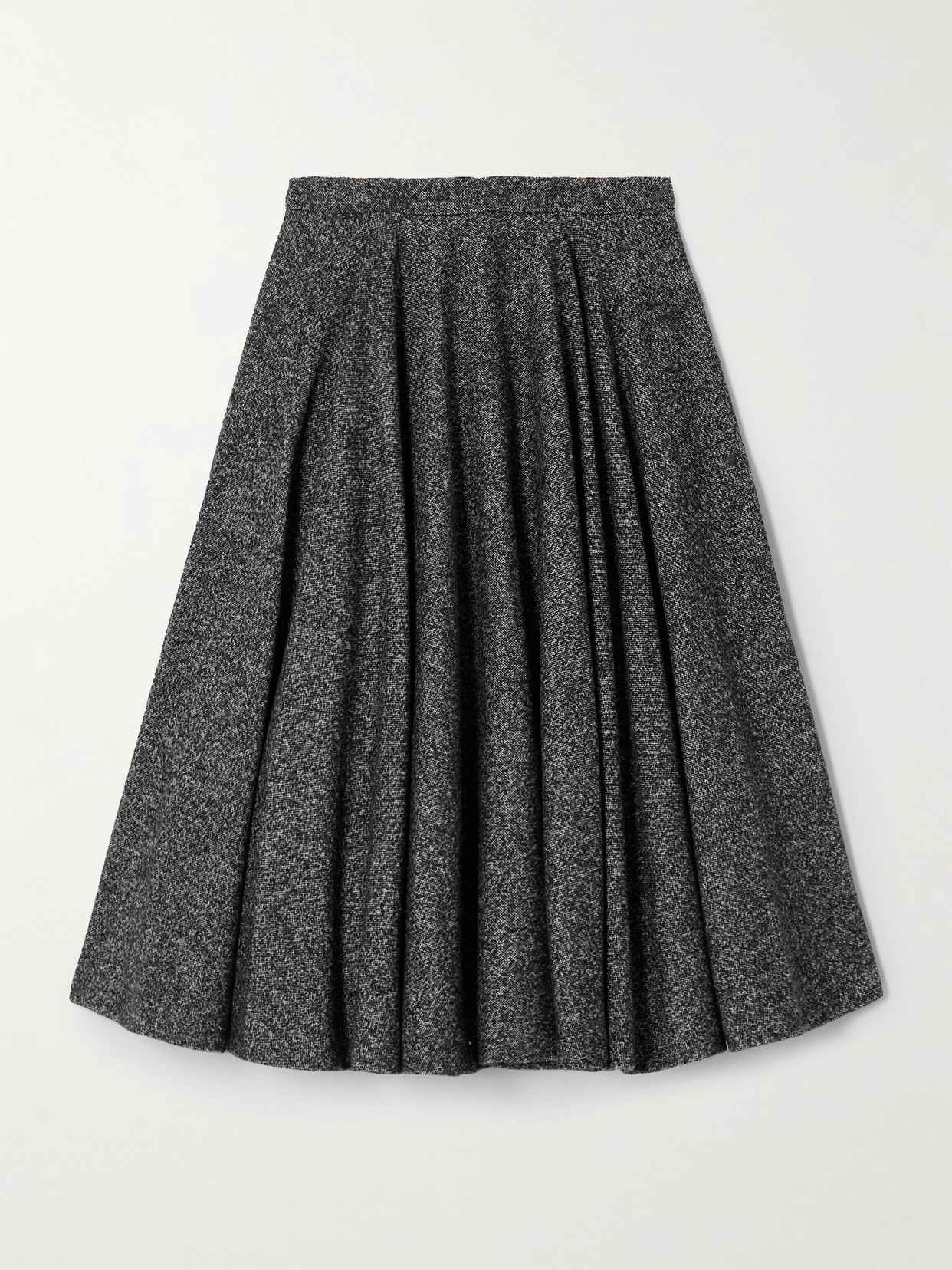 Dolce & Gabbana Wool-blend Midi Skirt In Gray