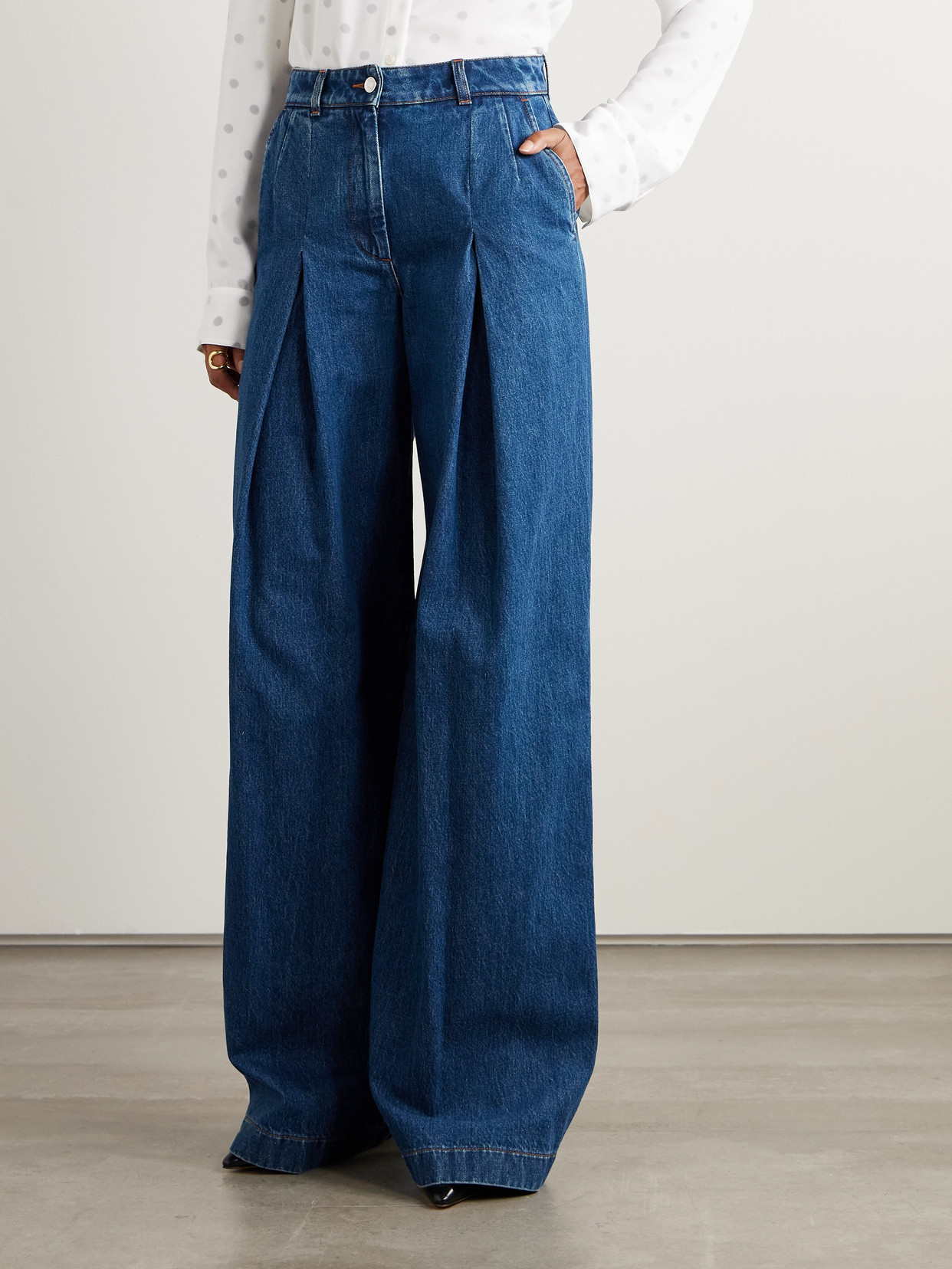 Dolce & Gabbana Straight Fit Trousers With 5 Pockets In Blue