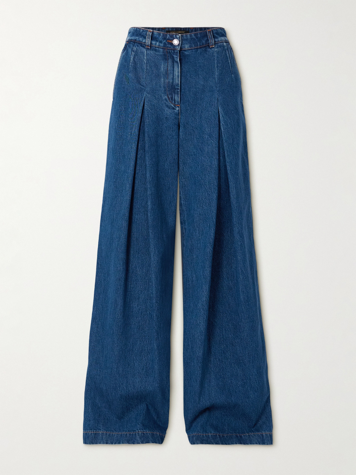 Dolce & Gabbana High-rise Wide-leg Jeans In Blue