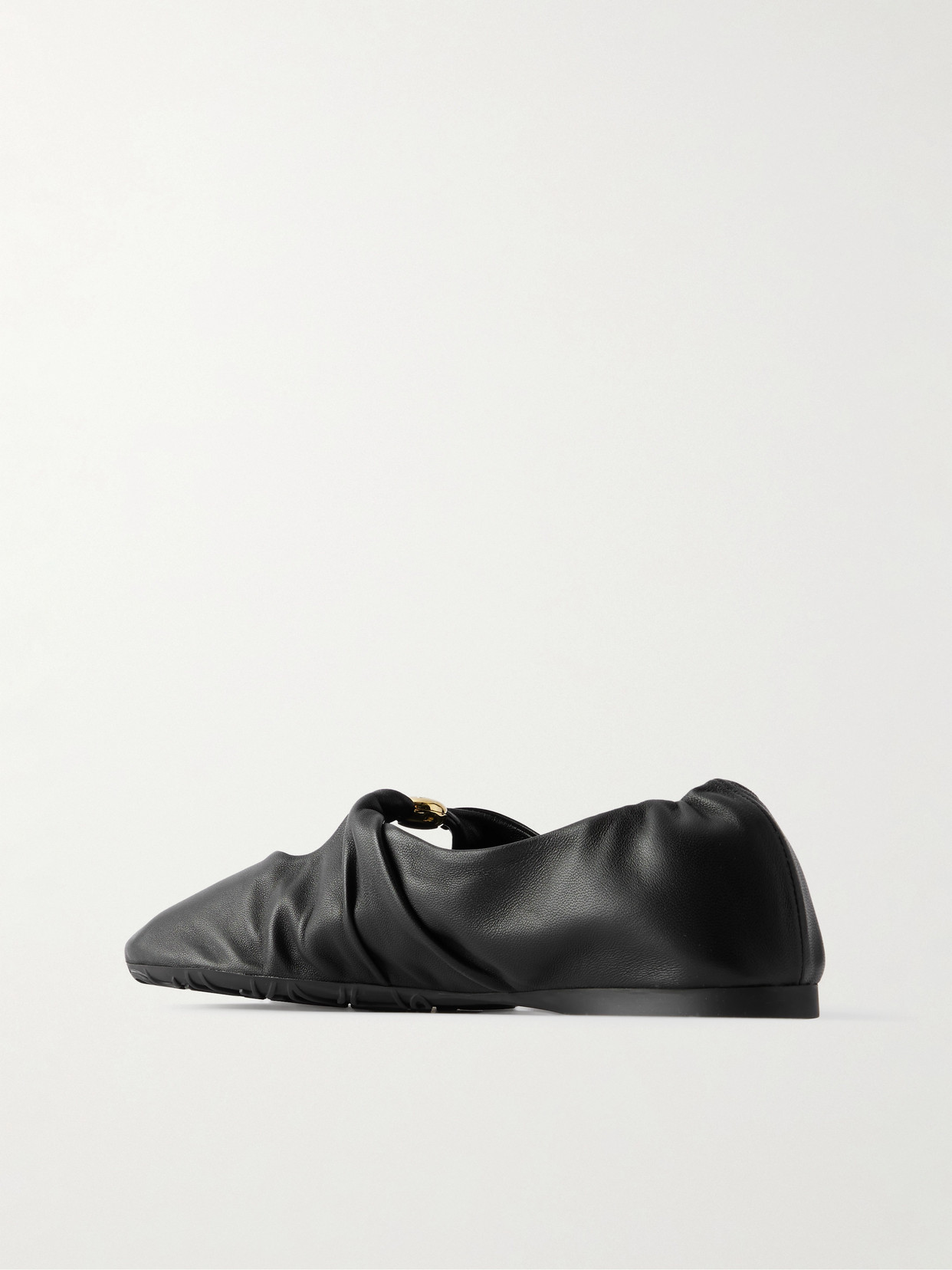 Loewe Women Pebble Ballerina In Nappa Leather In Black