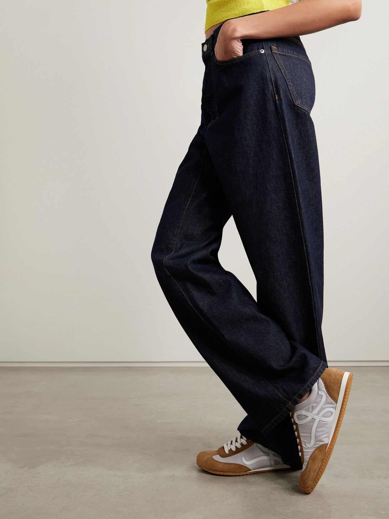 Loewe Ballet Runner 2.0 In Nylon And Calfskin