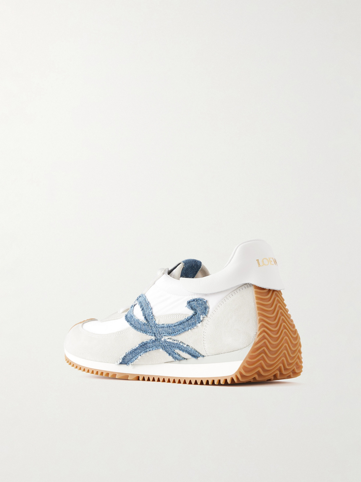 Flow Runner Denim-Trimmed Shell And Sneakers