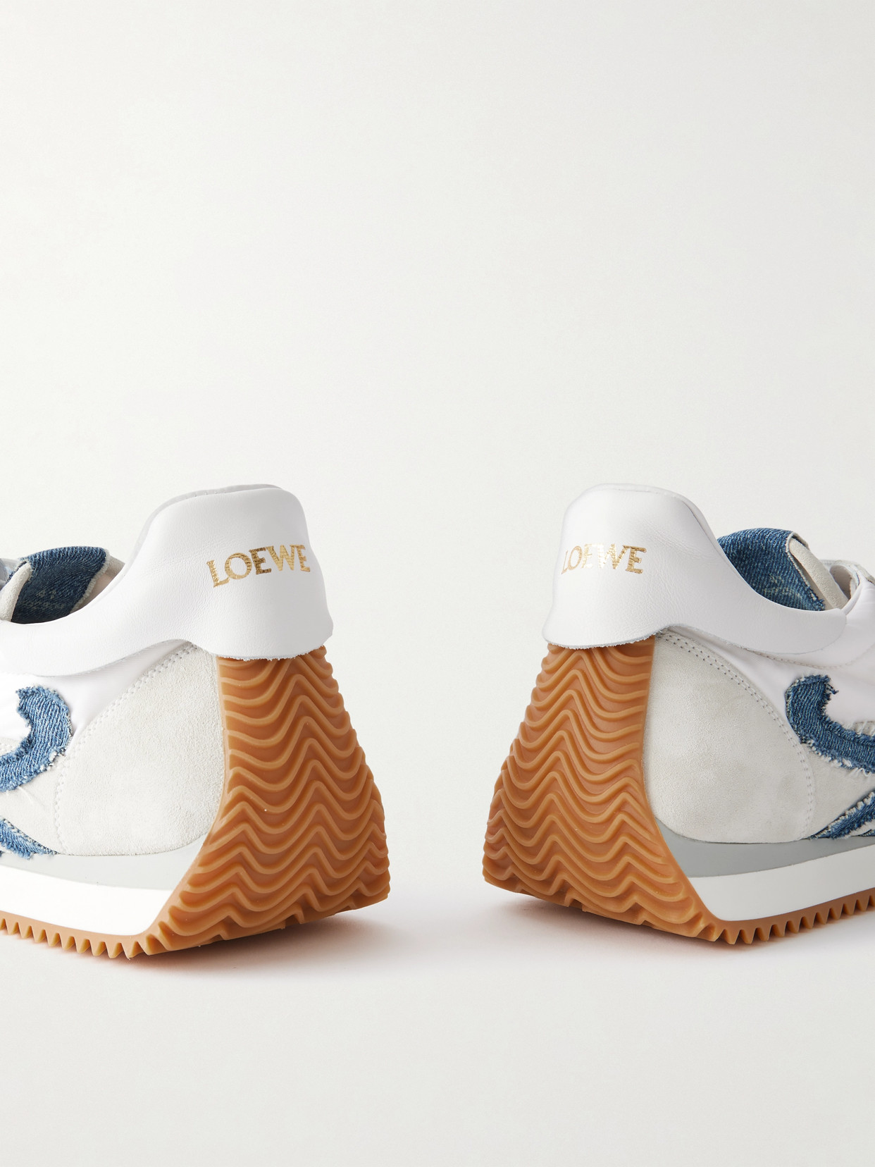 Flow Runner Denim-Trimmed Shell And Sneakers