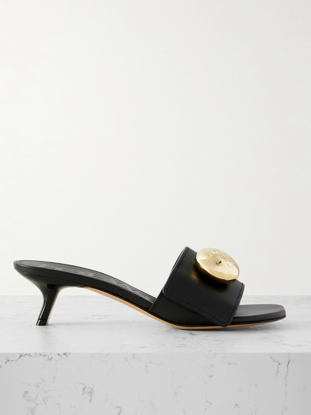 Loewe Pebble Slides In Soft Calfskin