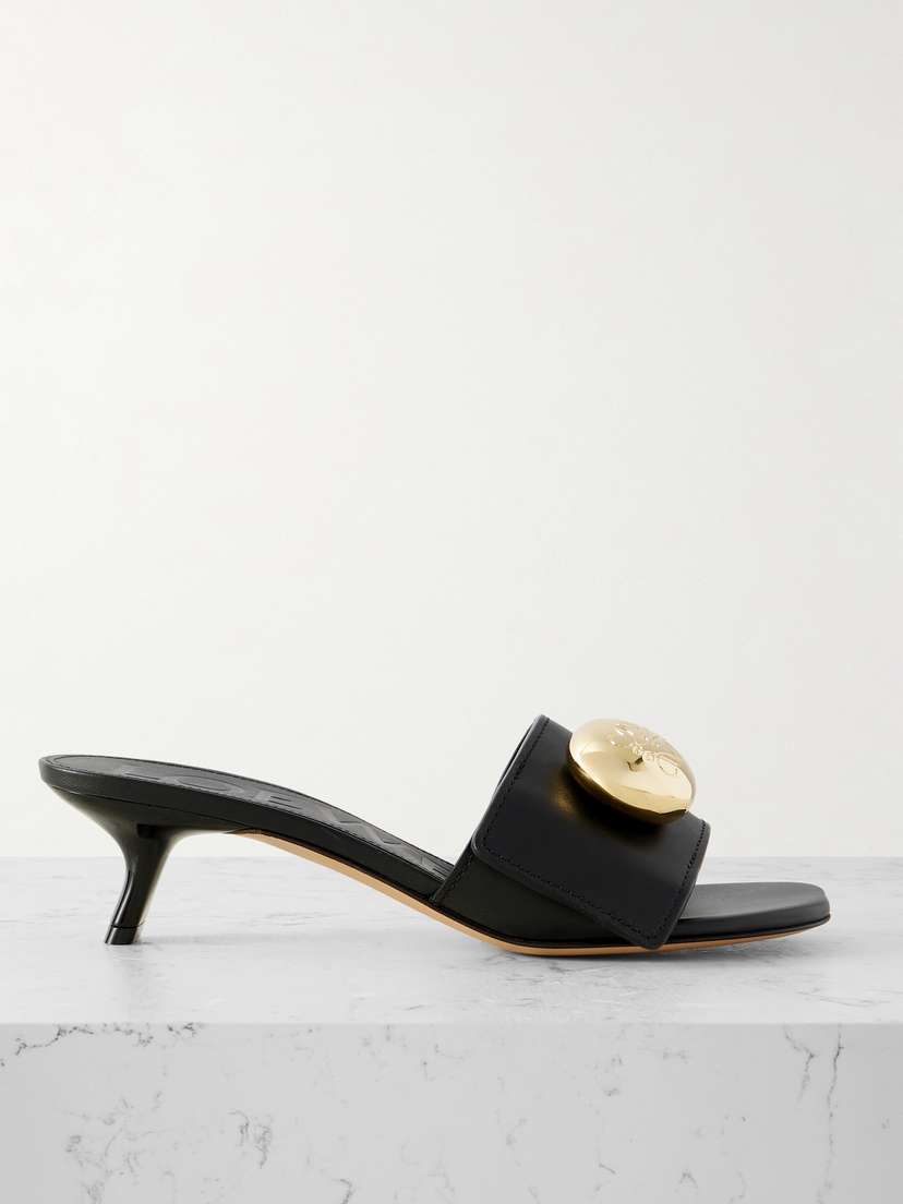 Loewe — Pebble embellished leather sandals