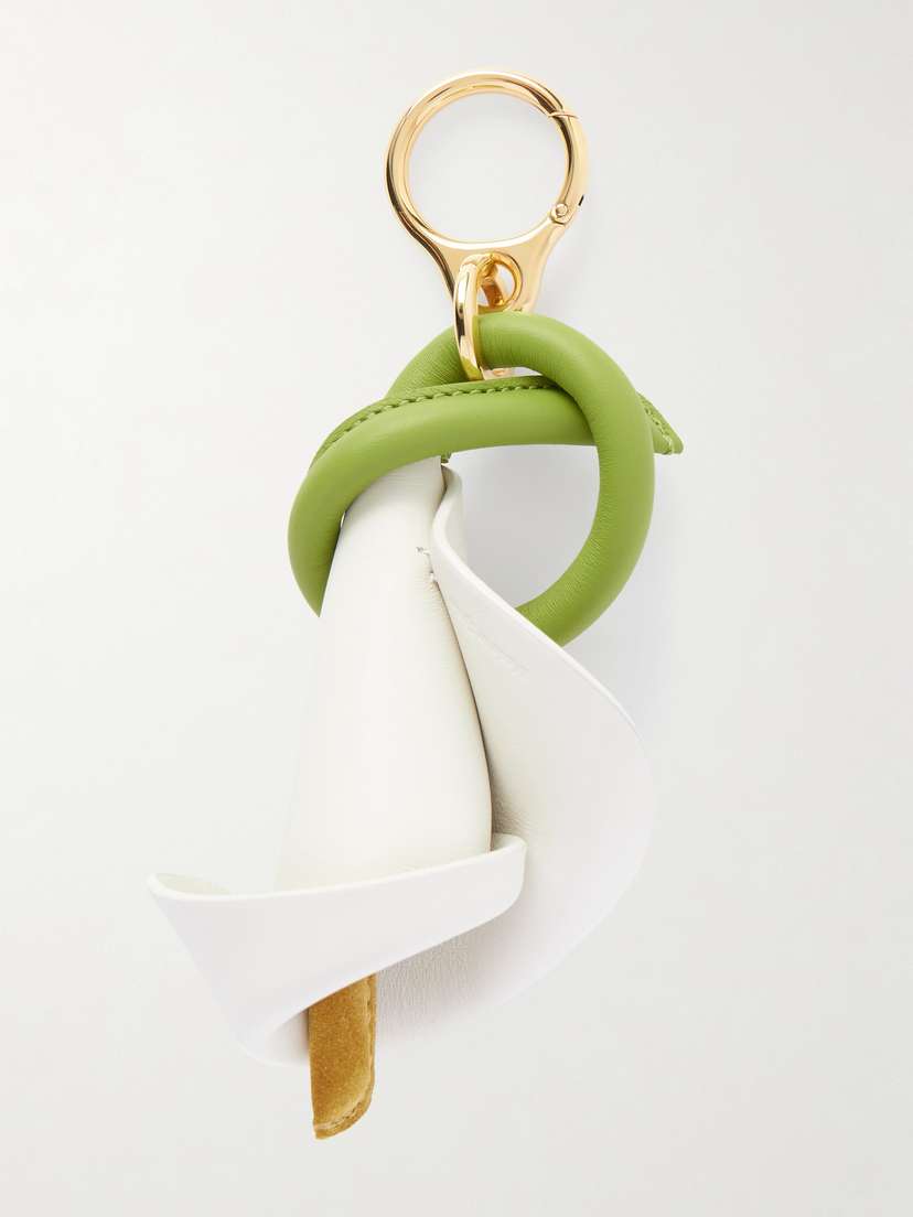 Loewe Calla Leather And Suede Charm