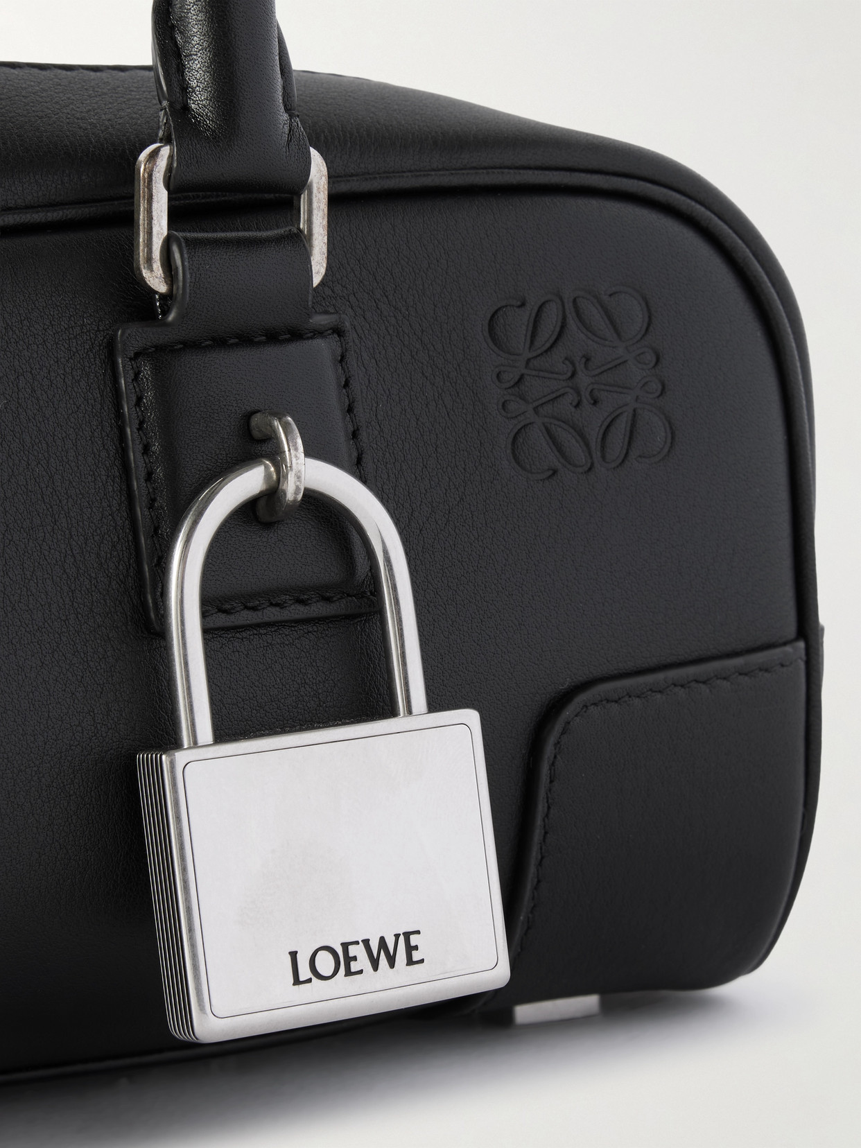 Loewe Amazona 23 Embellished Leather Shoulder Bag In Black