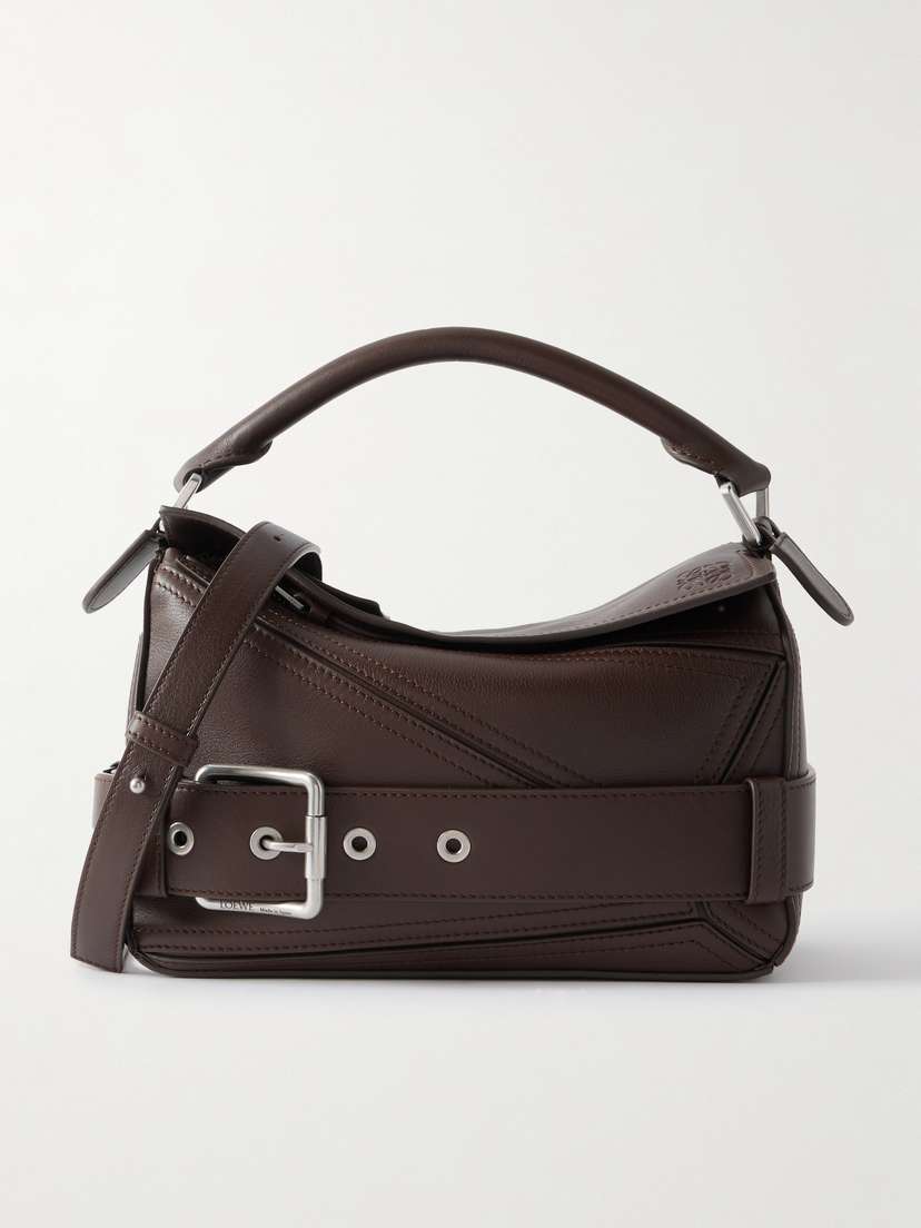 Loewe Puzzle Biker Small Belted Leather Tote