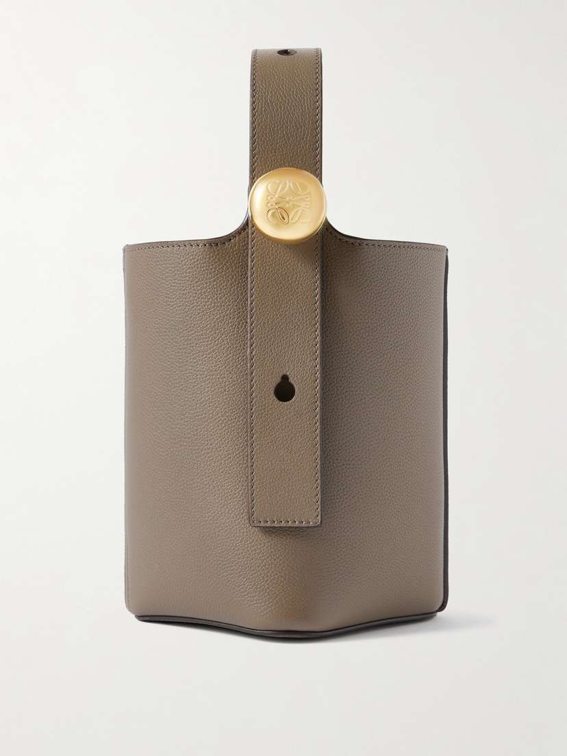 Loewe Pebble Mini Textured-leather Tote