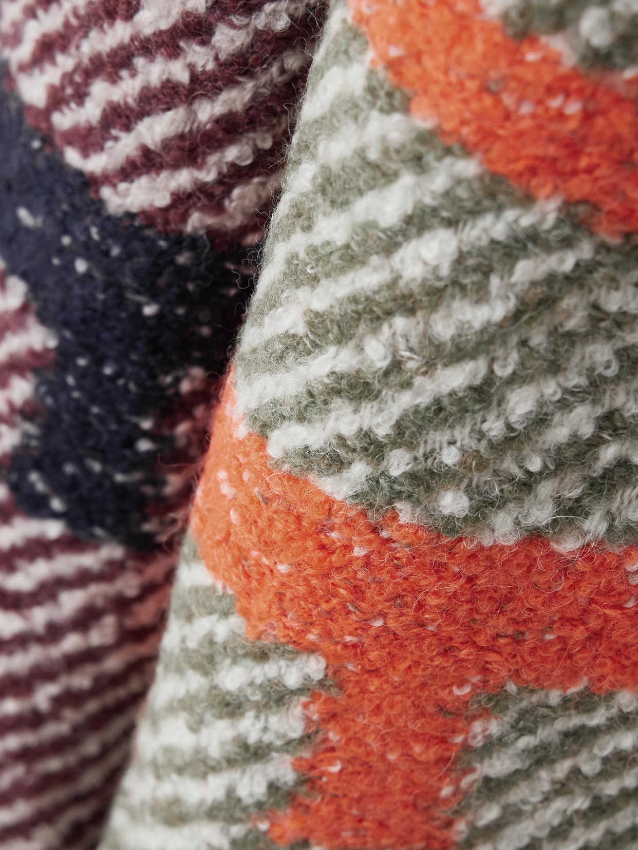 Loewe Fringed Intarsia-knit Alpaca-blend Bouclé Scarf In Multi