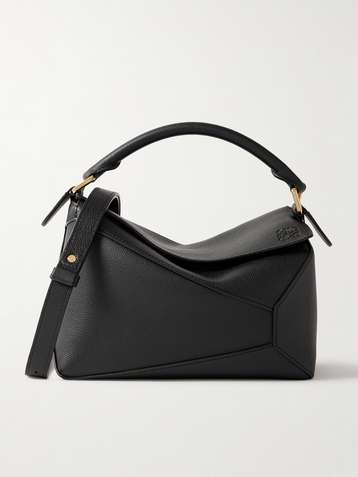 LOEWE Puzzle Edge small textured-leather shoulder bag