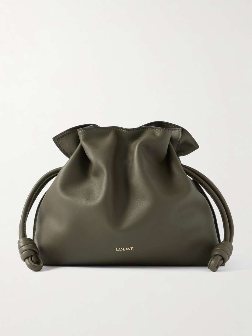 Loewe Flamenco Leather Clutch