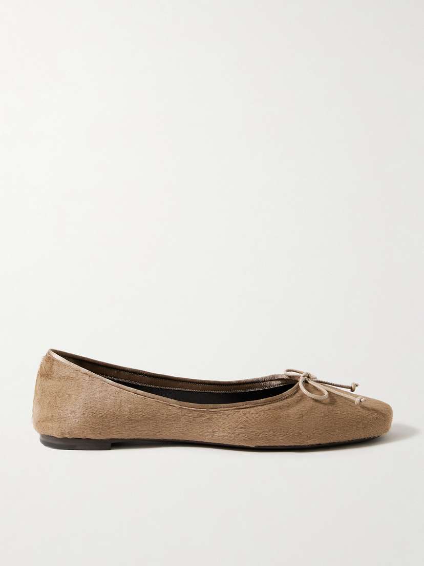 Khaite Charlotte Calf Hair Ballet Flats