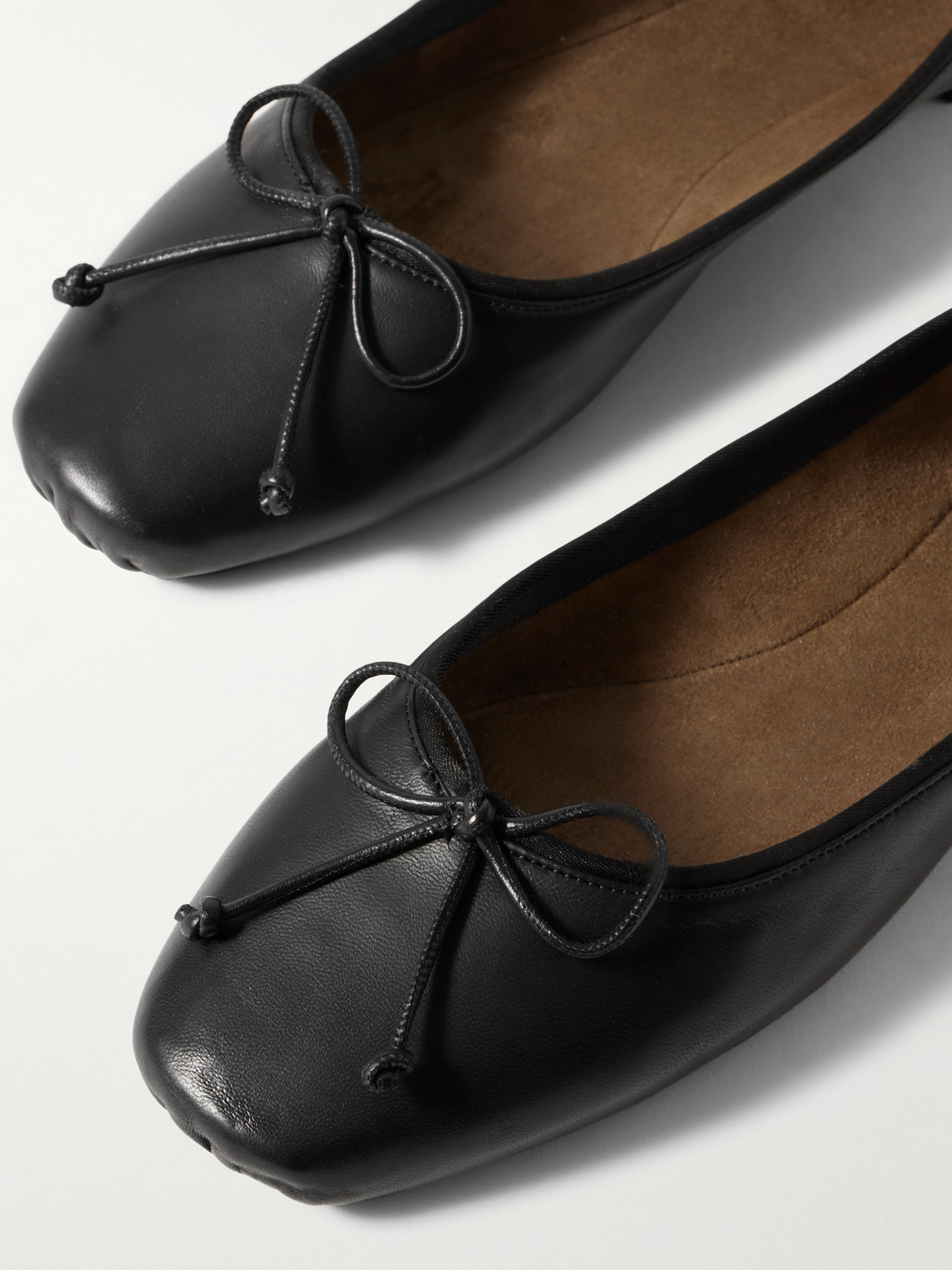 Khaite Charlotte Leather Ballet Flats